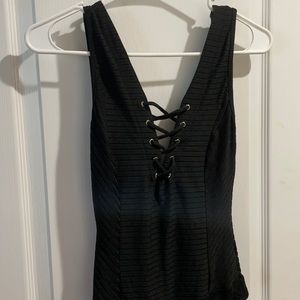 Bebe Black Bodysuit